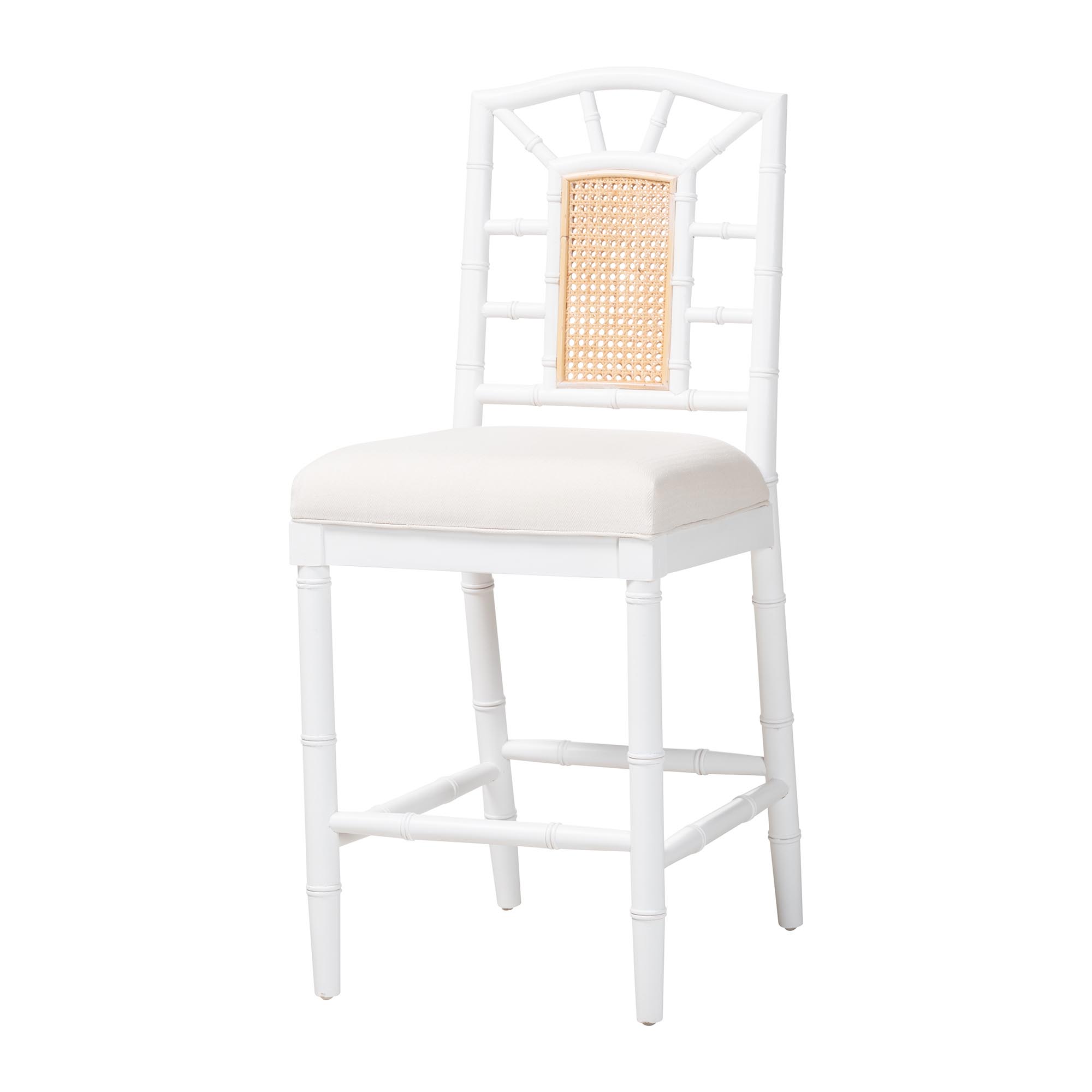 bali & pari Victor Counter Stool, White